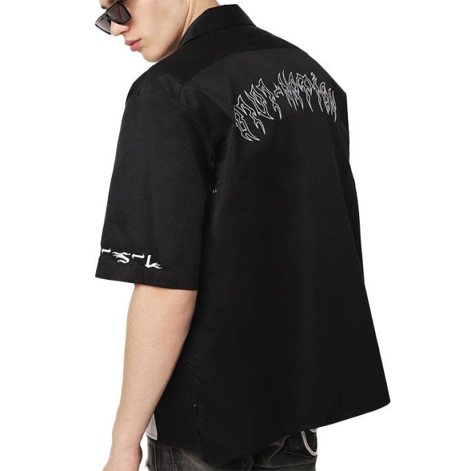 ディーゼル シャツ S キンギ メンズ レギュラー フィット カジュアル コットン 半袖 アウター 夏