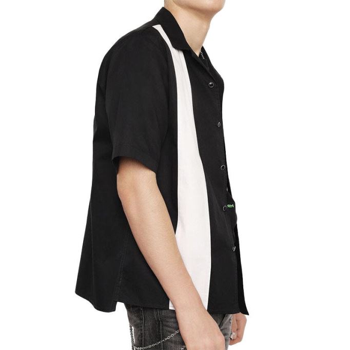 ディーゼル シャツ S キンギ メンズ レギュラー フィット カジュアル コットン 半袖 アウター 夏