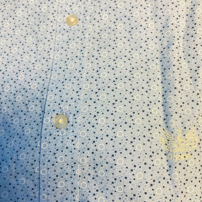 S Dunes メンズ シャツ スリム コンテンポラリー フィット カジュアル コットン 長袖 オフィス ディーゼル