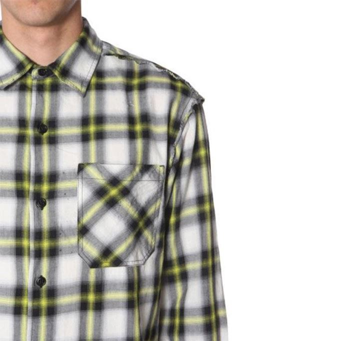 ディーゼル シャツ Machito メンズ オーバーサイズ フィット カジュアル コットン 長袖 スマート オフィス