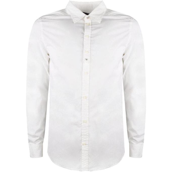 ディーゼル シャツ R Sghei メンズ スリム フィット カジュアル コットン ロングスリーブ アウトウェア ワーク オフィス