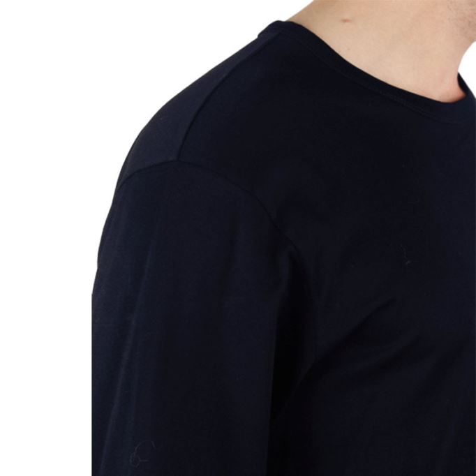 T Joses 0iaou メンズ Tシャツ 長袖 クルーネック サマーカジュアル ブラック ティー ディーゼル