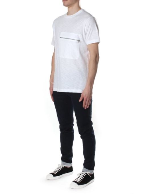 T Det メンズ Tシャツ クルーネック カジュアル サマー コットン ポロ カジュアル Tシャツ ディーゼル ホワイト