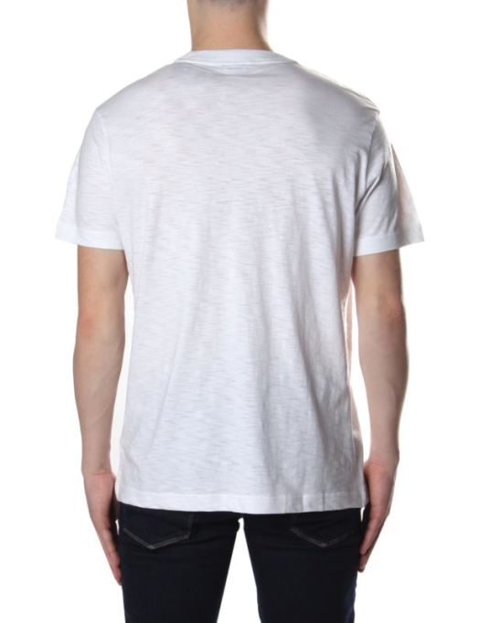 T Det メンズ Tシャツ クルーネック カジュアル サマー コットン ポロ カジュアル Tシャツ ディーゼル ホワイト