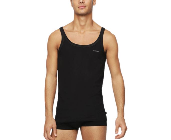ディーゼル ベール シングル メンズ タンクトップ ジム マッスル ボディービル ノースリーブ ベスト 1 パック グレー/ホワイト/ブラック