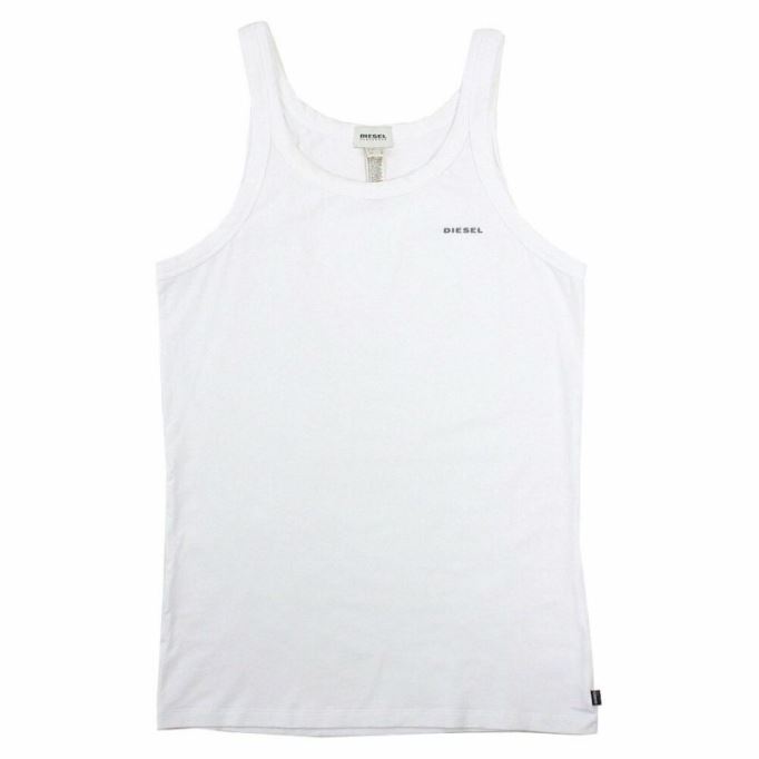 ディーゼル ベール シングル メンズ タンクトップ ジム マッスル ボディービル ノースリーブ ベスト 1 パック グレー/ホワイト/ブラック