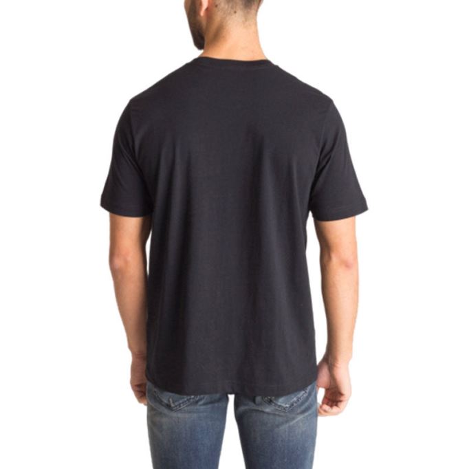 ディーゼル T ジャスト Zg メンズ T シャツ レギュラー フィット半袖夏黒綿 T シャツ