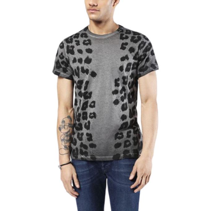 T ディエゴ Gb メンズ Tシャツ 半袖 クルーネック カジュアル 夏 コットン プリント ディーゼル