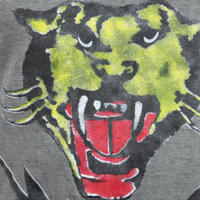 T Sons メンズ Tシャツ 半袖 タイガー プリント カジュアル サマー コットン ティー ディーゼル