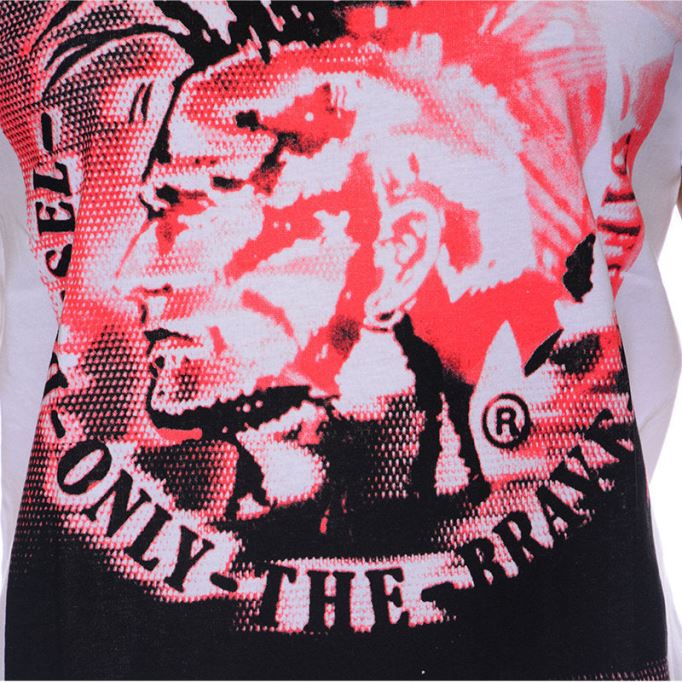 T9 Mohican 0w91b メンズ Tシャツ クルーネック 半袖 カジュアル コットン Tシャツ ディーゼル