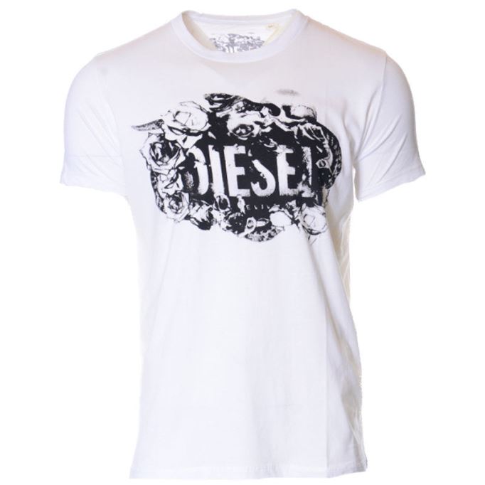 T8 0w91b メンズ Tシャツ クルーネック 半袖 カジュアル コットン ティー ディーゼル