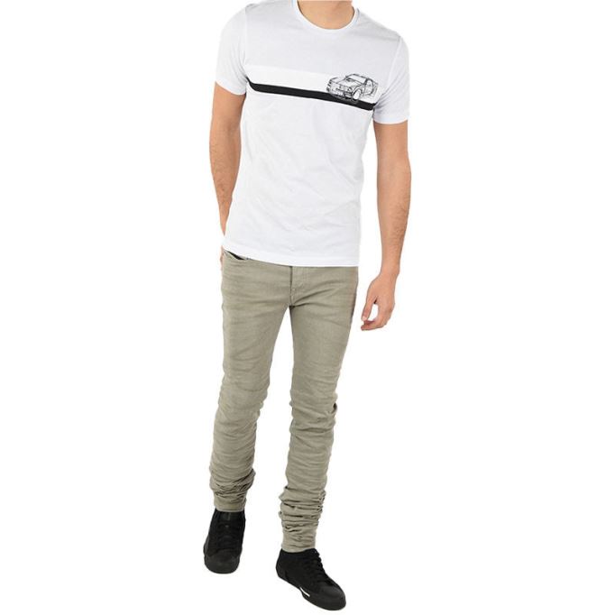 ディーゼル ブラック ゴールド Ty ストライプスカー メンズ Tシャツ 半袖 クルーネック カジュアル Tシャツ