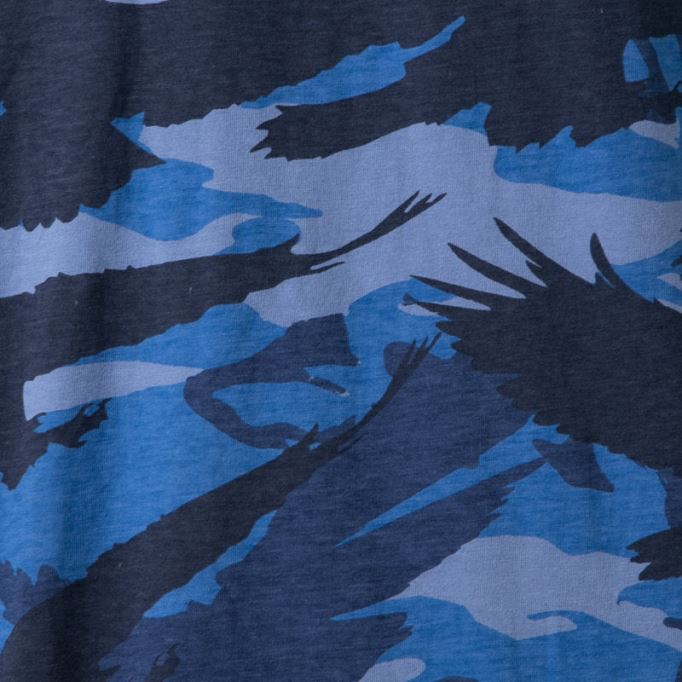 T Santa Ls メンズ Tシャツ 長袖 クルーネック コットン Tシャツ カジュアル ブルー トップス ディーゼル