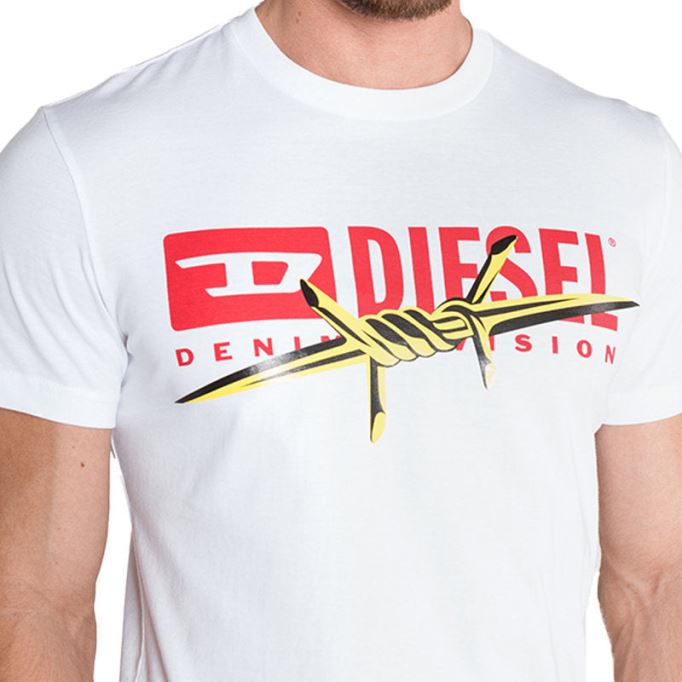 ディーゼル T ディエゴ Bx2 メンズ Tシャツ クルーネック 半袖 カジュアル コットン Tシャツ