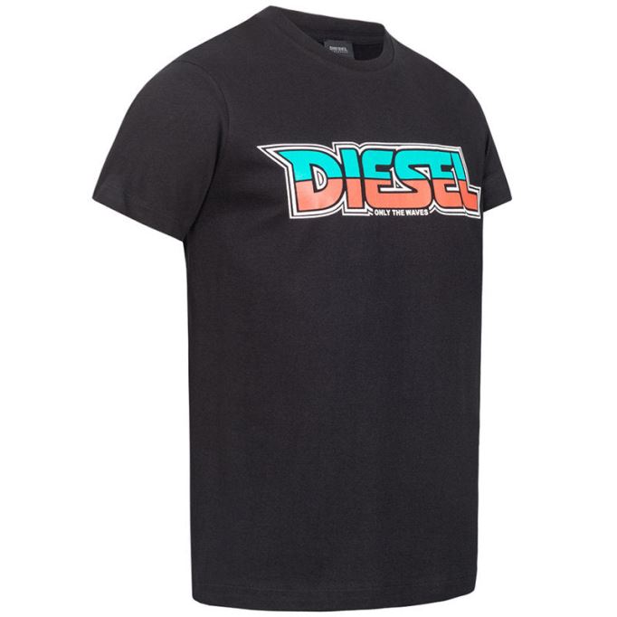 Bmowt Just B メンズ Tシャツ クルーネック 半袖 カジュアル サマー ブラック ティー ディーゼル