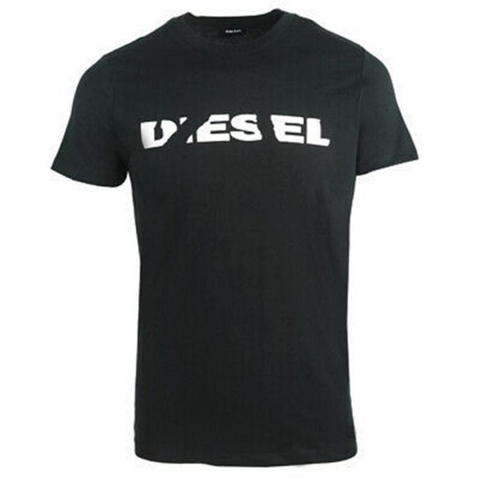 ディーゼル T ディエゴブロック メンズ Tシャツ 半袖コットン T シャツ カジュアル ブラック夏トップ