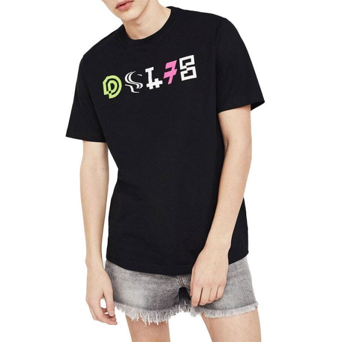 ディーゼル T ジャスト Y17 メンズ Tシャツ半袖クルーネックカジュアルサマーコットン Tシャツ