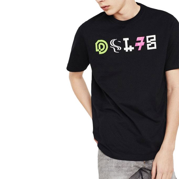 ディーゼル T ジャスト Y17 メンズ Tシャツ半袖クルーネックカジュアルサマーコットン Tシャツ