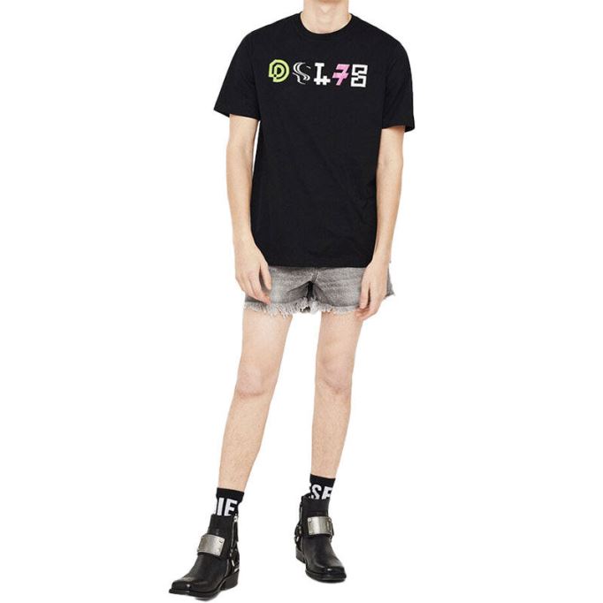 ディーゼル T ジャスト Y17 メンズ Tシャツ半袖クルーネックカジュアルサマーコットン Tシャツ