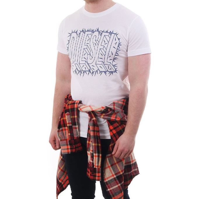 T ディエゴ Sl メンズ Tシャツ 半袖 クルーネック カジュアル サマー コットン Tシャツ ディーゼル