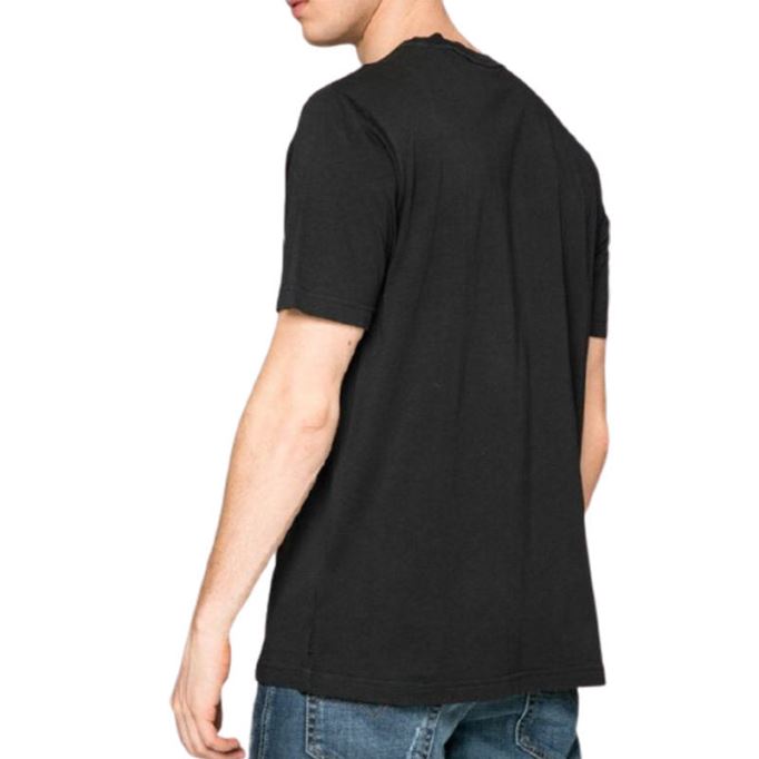 T Cereck メンズ Tシャツ クルーネック レギュラー フィット ソフト コットン サマーカジュアル ティー ディーゼル ブラック/レッド/ブルー