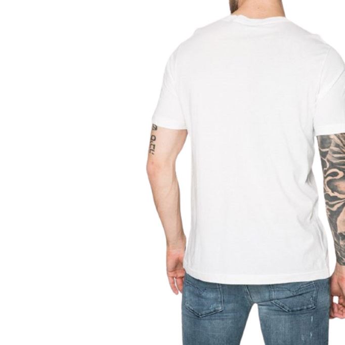 T Cereck メンズ Tシャツ クルーネック レギュラー フィット ソフト コットン サマーカジュアル ティー ディーゼル ブラック/レッド/ブルー