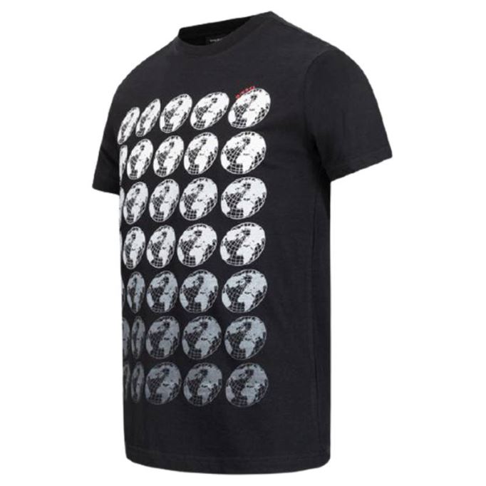 ブラック/ホワイト T ジョー Sc メンズ Tシャツ クルーネック レギュラー スリムフィット カジュアル サマー コットン ティー ディーゼル