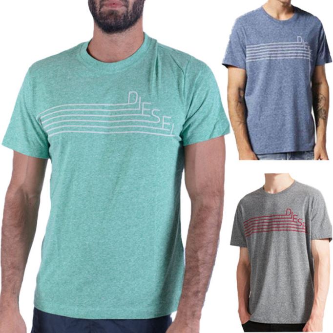 ディーゼル T ジョー Qf メンズ Tシャツ 半袖クルーネックカジュアルサマーコットン Tシャツ