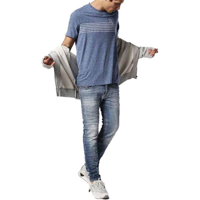 ディーゼル T ジョー Qf メンズ Tシャツ 半袖クルーネックカジュアルサマーコットン Tシャツ