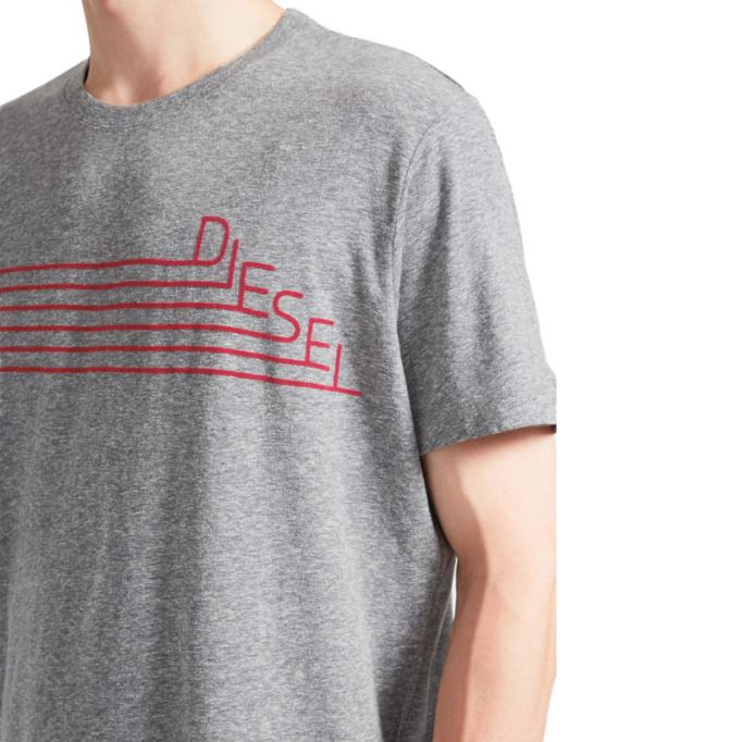 ディーゼル T ジョー Qf メンズ Tシャツ 半袖クルーネックカジュアルサマーコットン Tシャツ