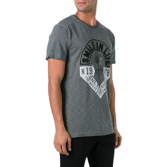 ディーゼル T ディエゴ Hm メンズ T シャツ 半袖クルーネック カジュアル サマー コットン T シャツ ブラック/ホワイト/ブルー