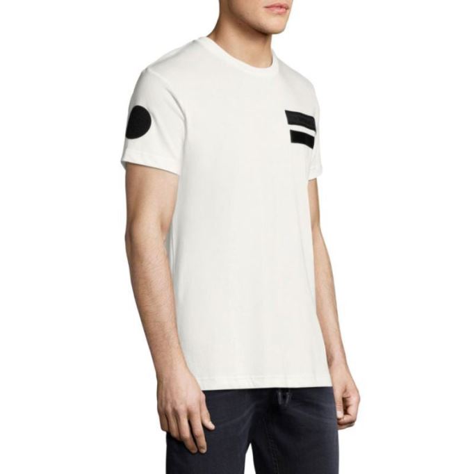 ブラック/ピンク ディーゼル T パトロール メンズ Tシャツ 半袖 クルーネック カジュアル サマー コットン ティー