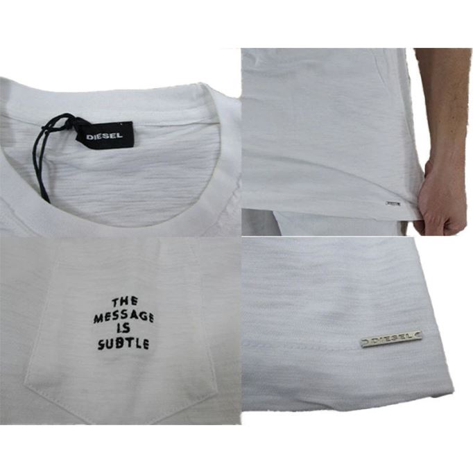 T Joe Hq メンズ Tシャツ 半袖 クルーネック カジュアル サマー コットン ティー ディーゼル