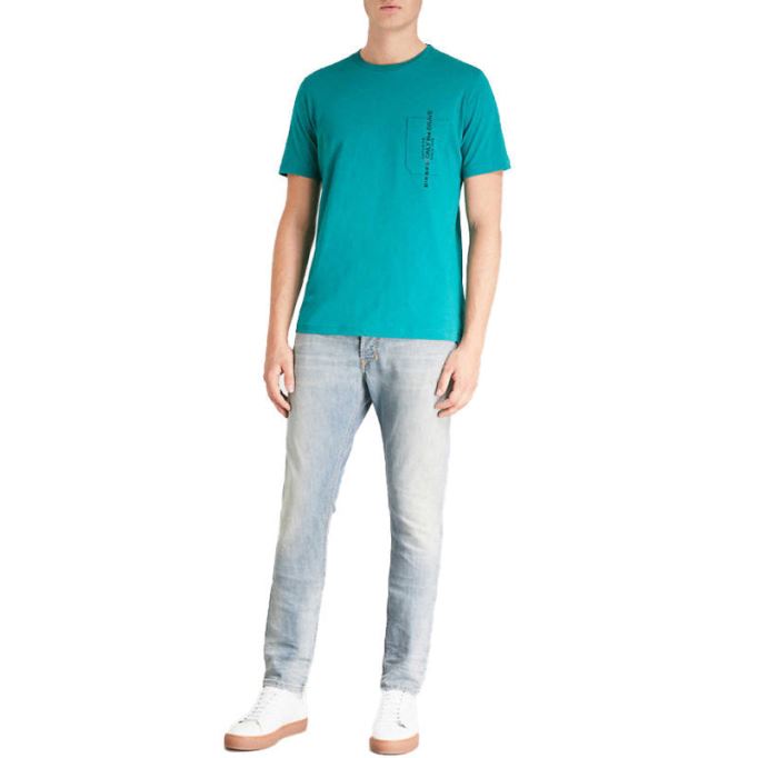 T ジャスト ポケット メンズ Tシャツ 半袖 クルーネック カジュアル ルーズフィット ディーゼル