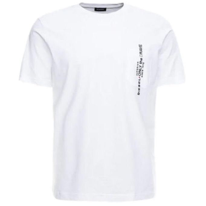 T ジャスト ポケット メンズ Tシャツ 半袖 クルーネック カジュアル ルーズフィット ディーゼル