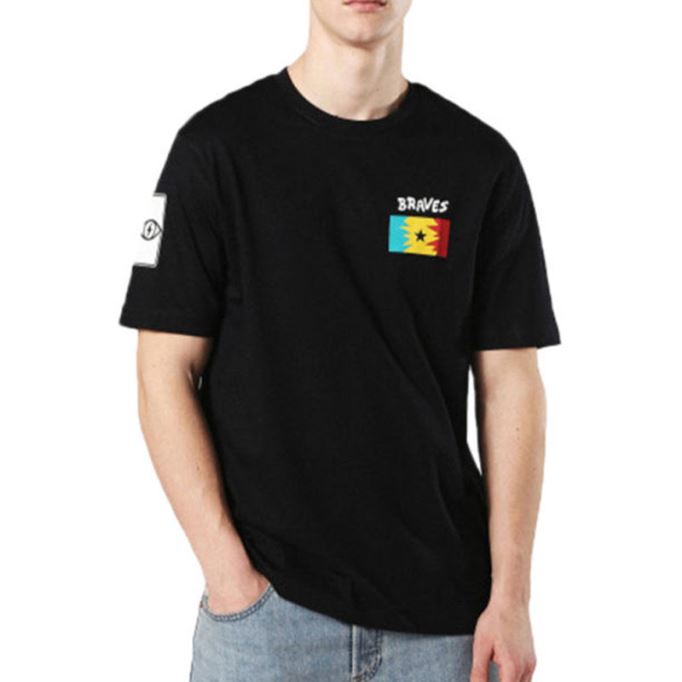 ディーゼル T ジャスト Zb メンズ Tシャツ 半袖クルーネックカジュアルサマーコットン Tシャツ