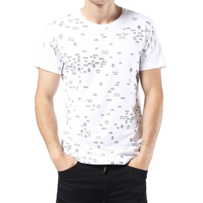 ブラック/ティールグリーン ディーゼル T ディエゴ Gw メンズ Tシャツ 半袖 クルーネック カジュアル サマー コットン ティー