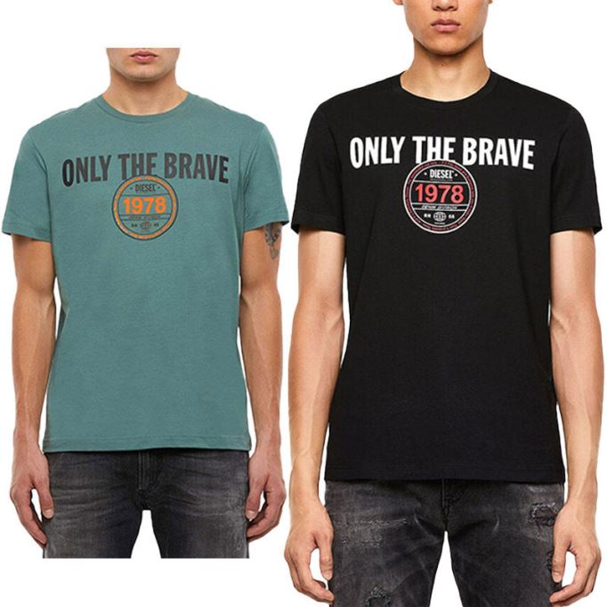 T Diegos K35 メンズ Tシャツ クルーネック 半袖 カジュアル 夏 コットン ディーゼル