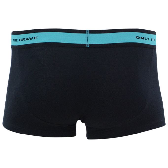 デニム メンズ ボクサー トランクス ショーツ 3パック レギュラー ソフト コットン ブラック 下着 ギフト