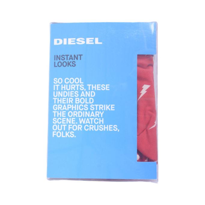 ディーゼルumbxンショーメンズシーズンボクサートランクスショーツシングルパックアンダーウェアレッド