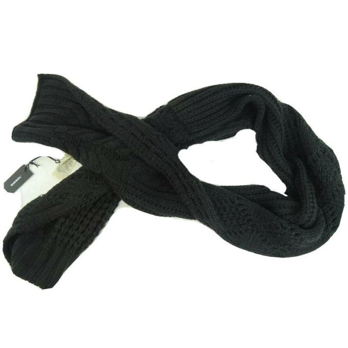 K Andro メンズ スカーフ 冬 ショール ラップ カジュアル レディース スカーフ マフラー ディーゼル ブラック/マルン