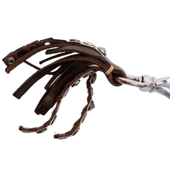 Abos メンズ キーリング 本革 牛革 メタルホルダー ブラウン キーホルダー ディーゼル