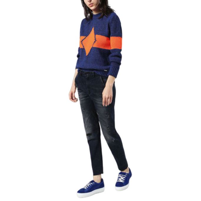 ディーゼル M ロンバス 0namm 8cr レディース スウェットシャツ スリム クルーネック プルオーバー ウール ジャンパー