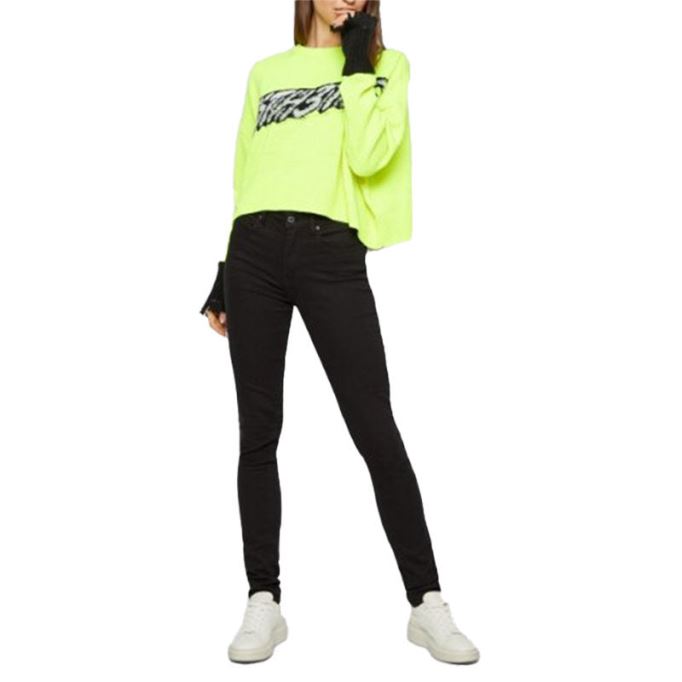 M Ticx レディース スウェットシャツ 長袖 レディース プルオーバー ウールニット グリーン ディーゼル