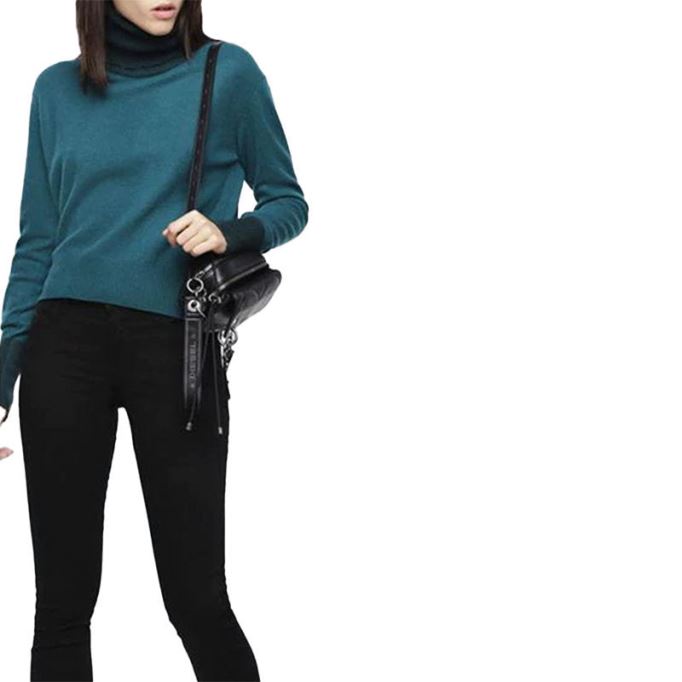 ディーゼルシャツ M ハクニー レディース スウェット ターネック カーディガン プルオーバー ジャンパー