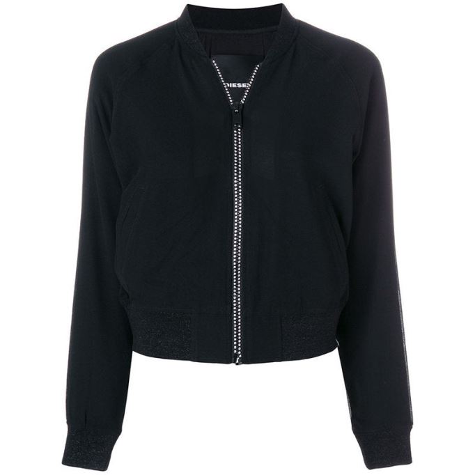 デ ブルース L デニム ボンバー ジャケット キルティング バーシティ 冬用 ブラック コート ディーゼル ジャケット