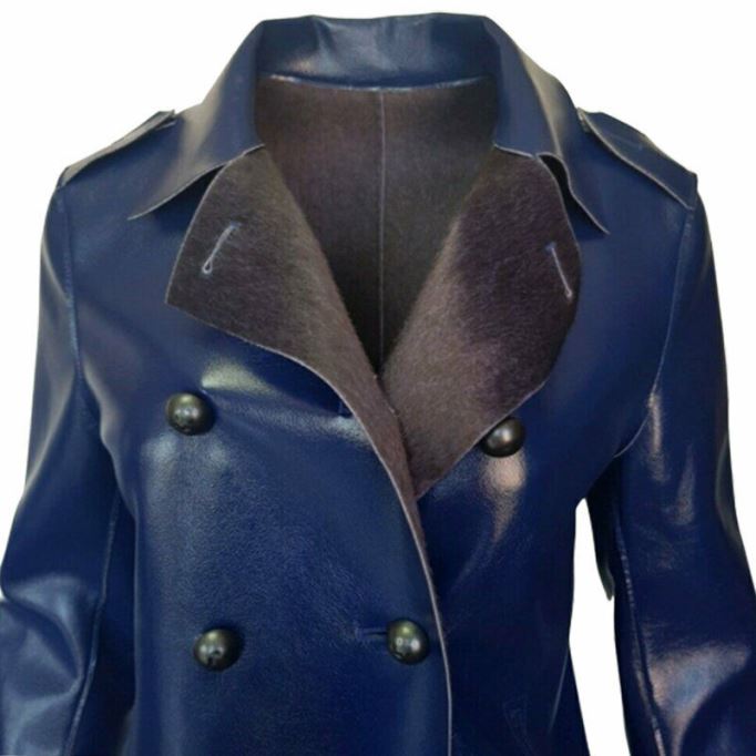 ディーゼル L ライラック レディース ジャケット ダブルブレストコート 冬用 リバーシブル オーバーコート