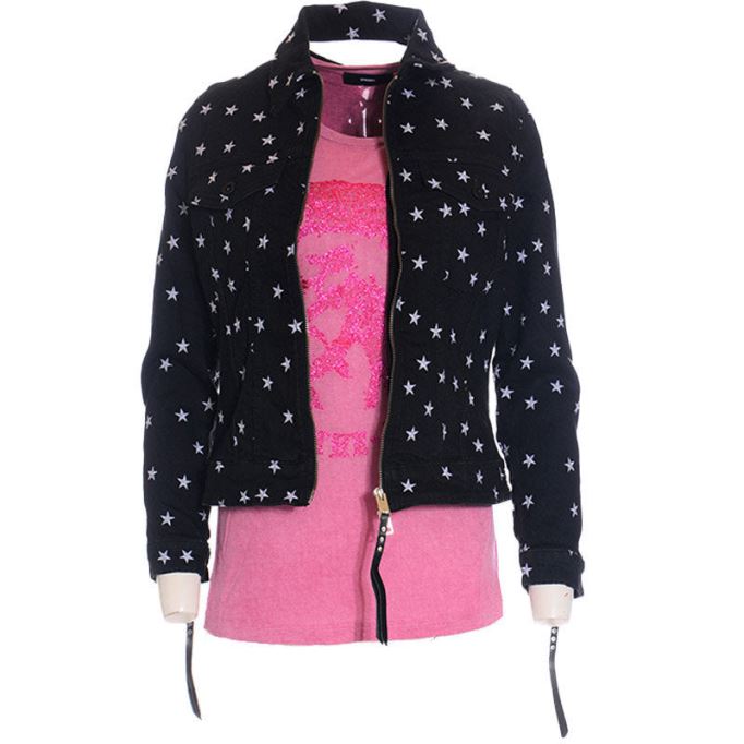 デロッキー レーザー ジャケット デニム デニム レーサー コート カジュアル バイカー ジャケット ディーゼル