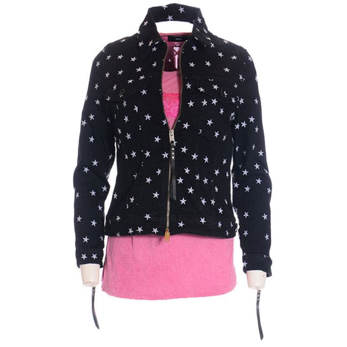 デロッキー レーザー ジャケット デニム デニム レーサー コート カジュアル バイカー ジャケット ディーゼル