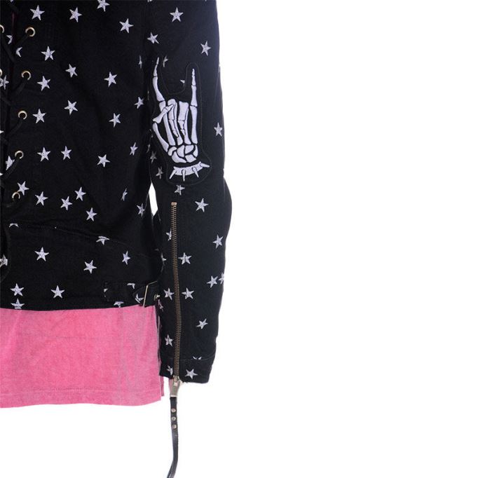 デロッキー レーザー ジャケット デニム デニム レーサー コート カジュアル バイカー ジャケット ディーゼル